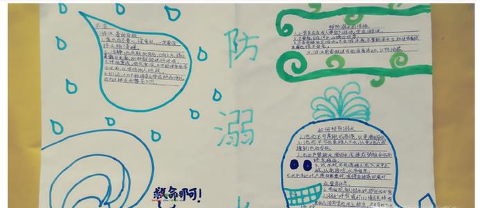 防溺水手抄报