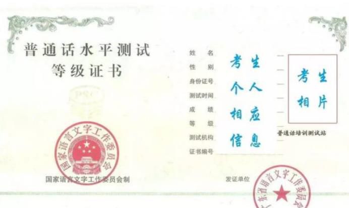 普通话等级划分及分数