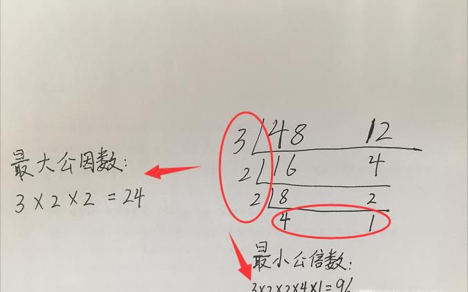 如何求几个数的最小公倍数和最大公因数