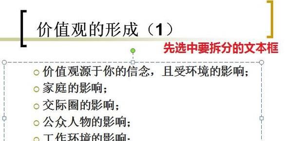 一张幻灯片的内容拆分成两张或更多