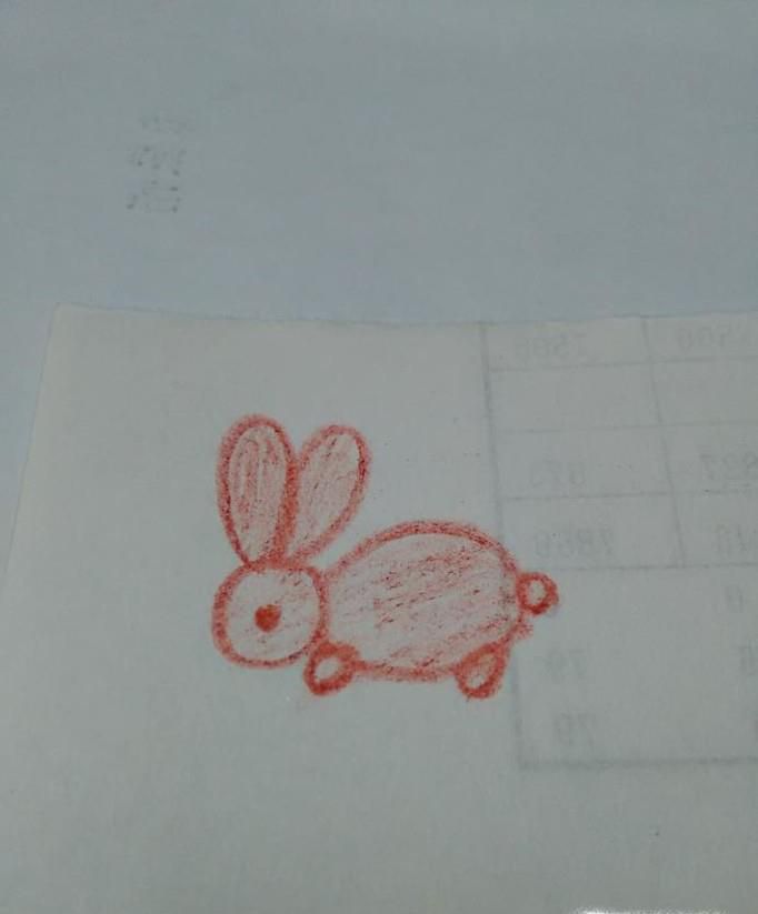 教宝宝画画  怎么画小兔子