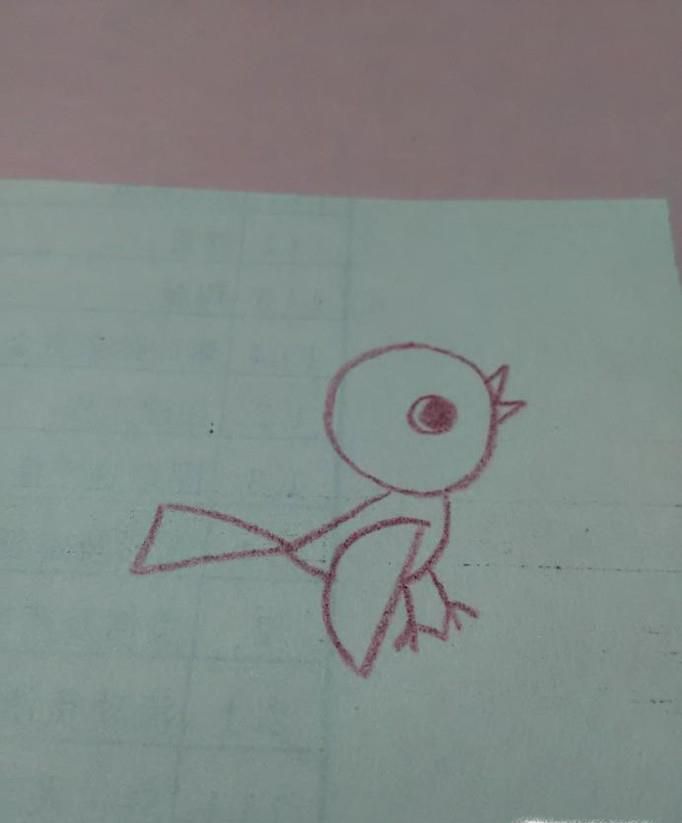 一笔一划教宝宝画简笔画  如何画小鸟