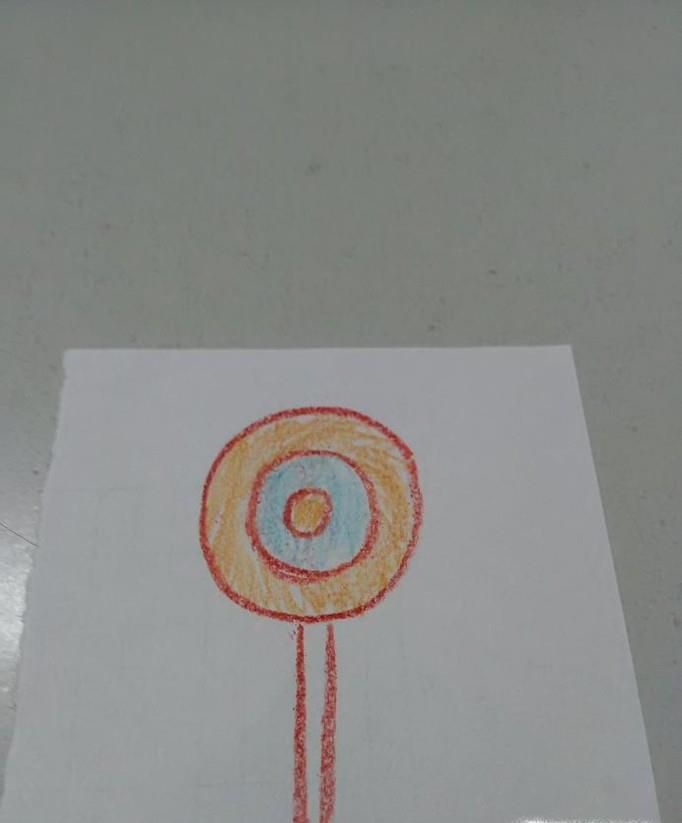 棒棒糖简笔画怎么画