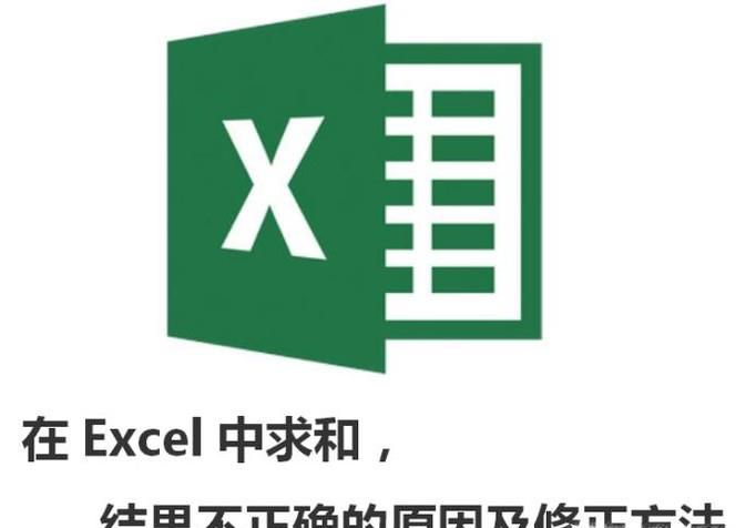 在Excel中求和的结果为什么不对