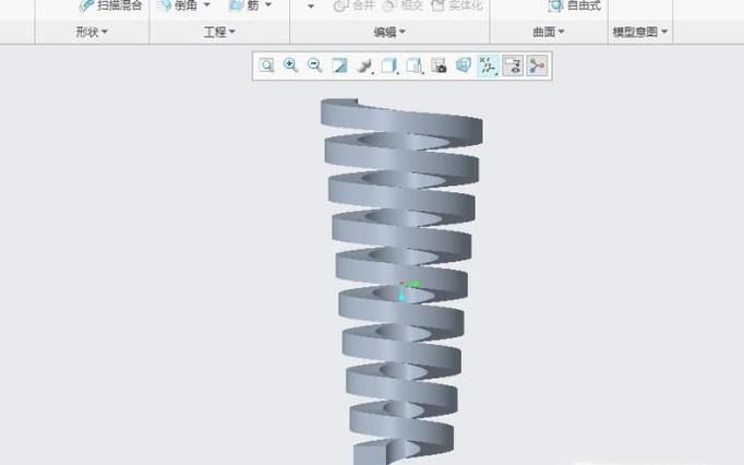 creo怎么画弹簧？