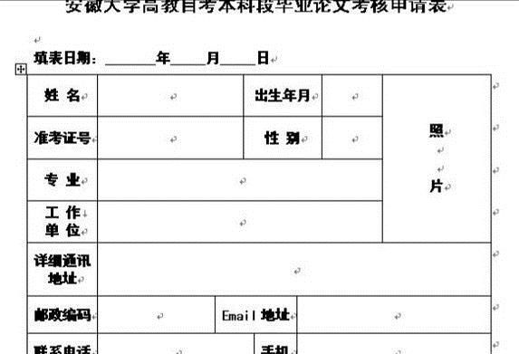 如何填写“毕业设计（论文）课题申报表”