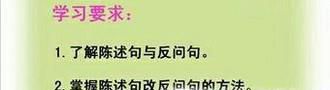 反问句和陈述句的相互转换
