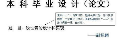 论文的标准格式
