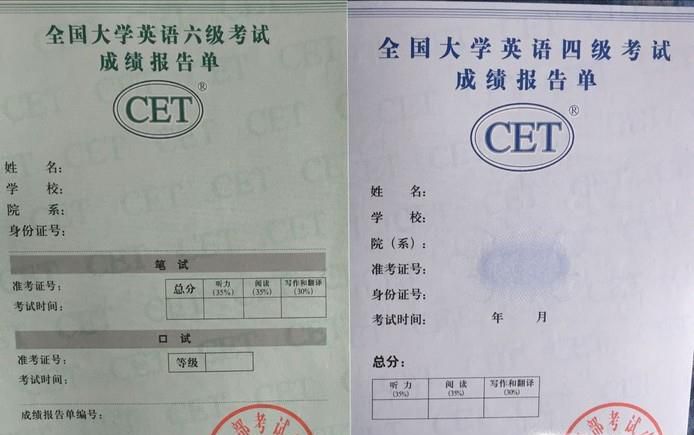 原版英语四级/六级成绩单证书办理须知