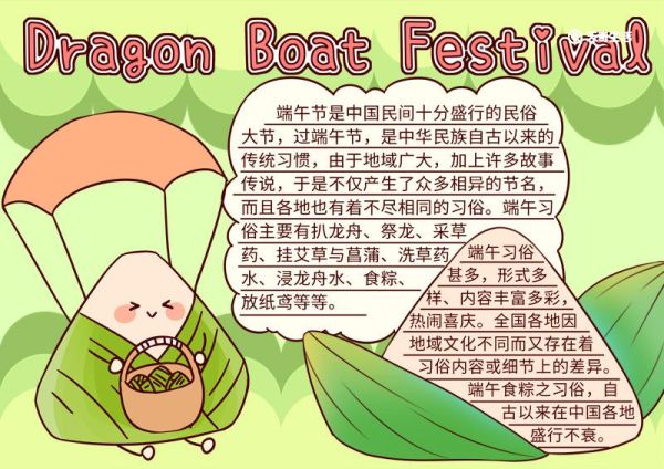 端午节英语手抄报如何画 端午节英语手抄报