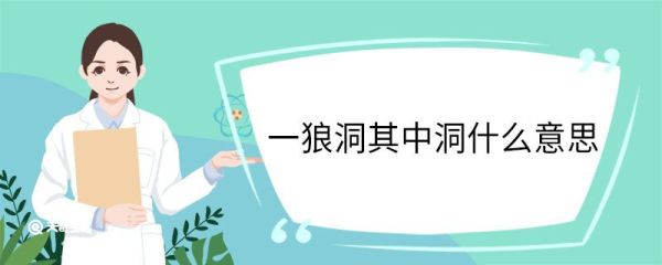 一狼洞其中洞什么意思 一狼洞其中洞的意思