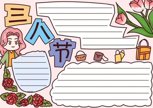 三八节手抄报 三八节手抄报怎么画