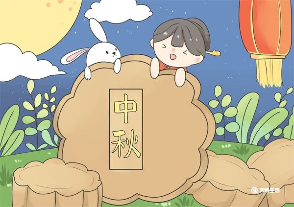 中秋节儿童简笔画 中秋节儿童简笔画简洁