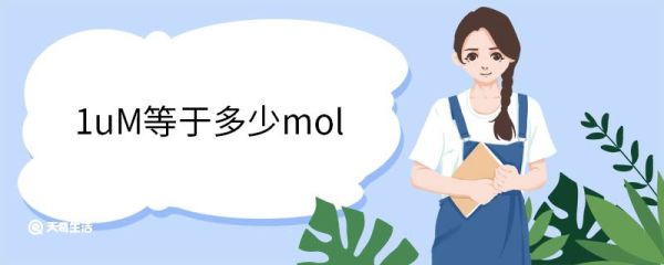 1uM等于多少mol 摩尔的概念