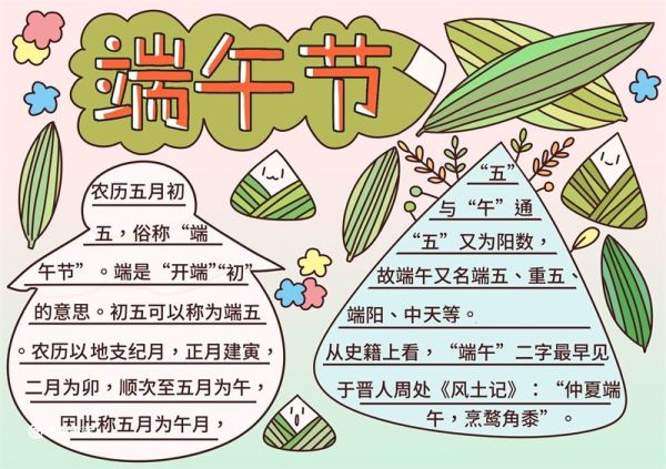 端午节手抄报内容资料大全 端午节手抄报