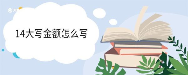 14大写金额怎么写 大写数字的规则