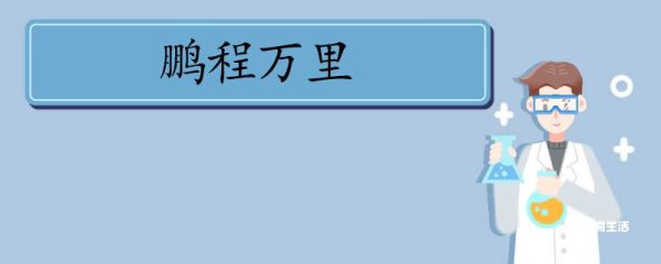 用鹏程万里造句 鹏程万里意思