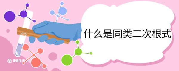 什么是同类二次根式 同类二次根式的概念