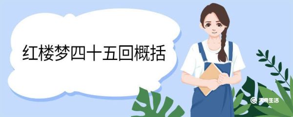 红楼梦四十五回概括 红楼梦四十五回的概括