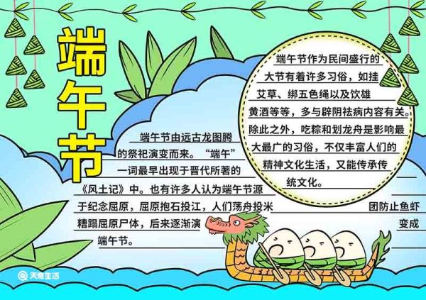 端午节手抄报怎么画第一名 端午节手抄报