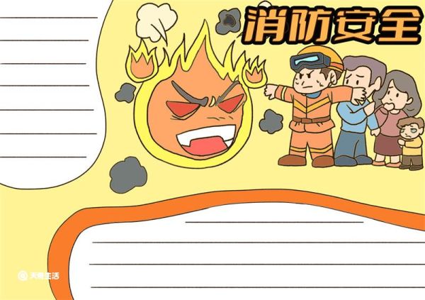 消防安全手抄报简单好画又漂亮 消防安全手抄报模板