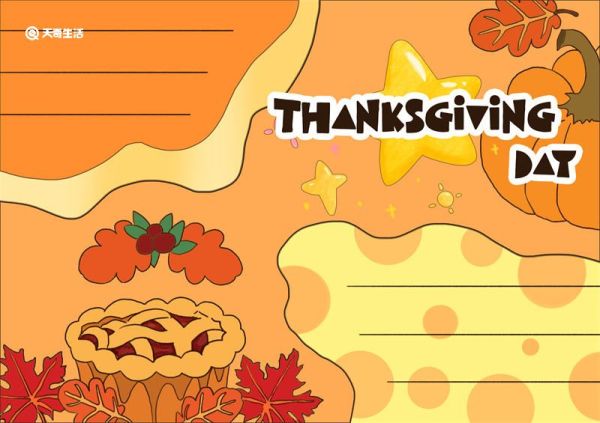 感恩节英语手抄报简单又漂亮 感恩节英语手抄报