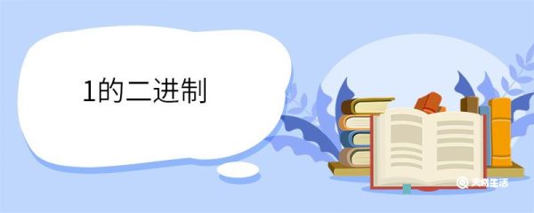 1的二进制 二进制的特点