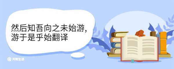 然后知吾向之未始游游于是乎始翻译 然后知吾向之未始游游于是乎始意思