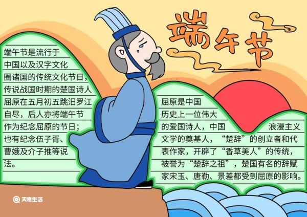 端午节手抄报简单漂亮字少 端午节手抄报二年级