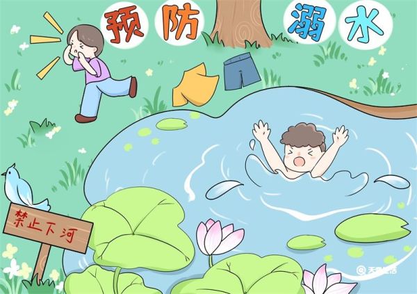 防溺水儿童画 防溺水儿童画小学生画画