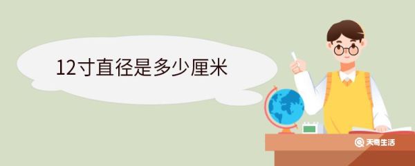 12寸直径是多少厘米 寸是什么单位