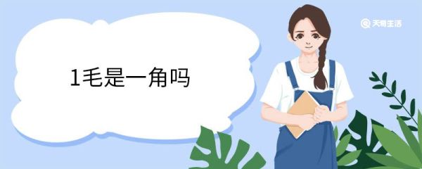 1毛是一角吗 1毛与一角有区别吗