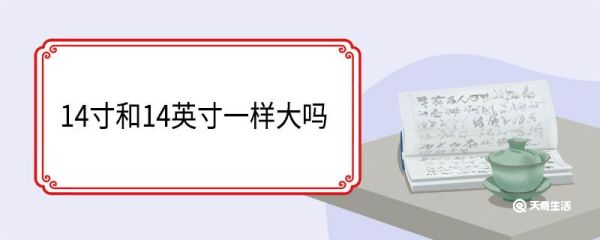 14寸和14英寸一样大吗 英寸是什么单位