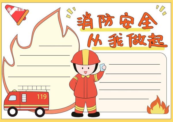 消防知识手抄报简单又漂亮 消防知识手抄报怎么画