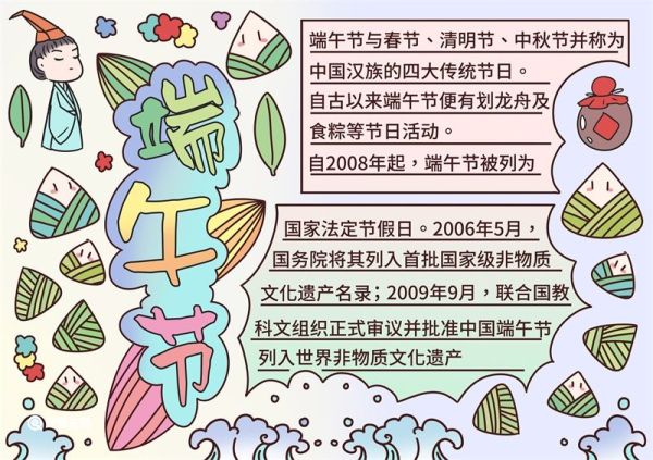 端午节小报图片简单 端午节小报
