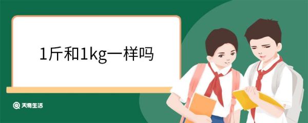 1斤和1kg一样吗 公斤是什么单位