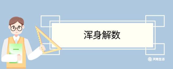 浑身解数造句 浑身解数意思