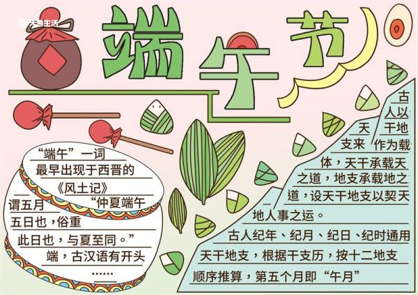 端午节手抄报 端午节手抄报二年级