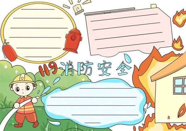 消防安全手抄报 关于消防安全的手抄报
