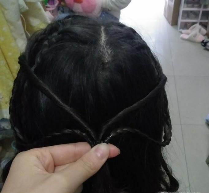小仙女发型的编发