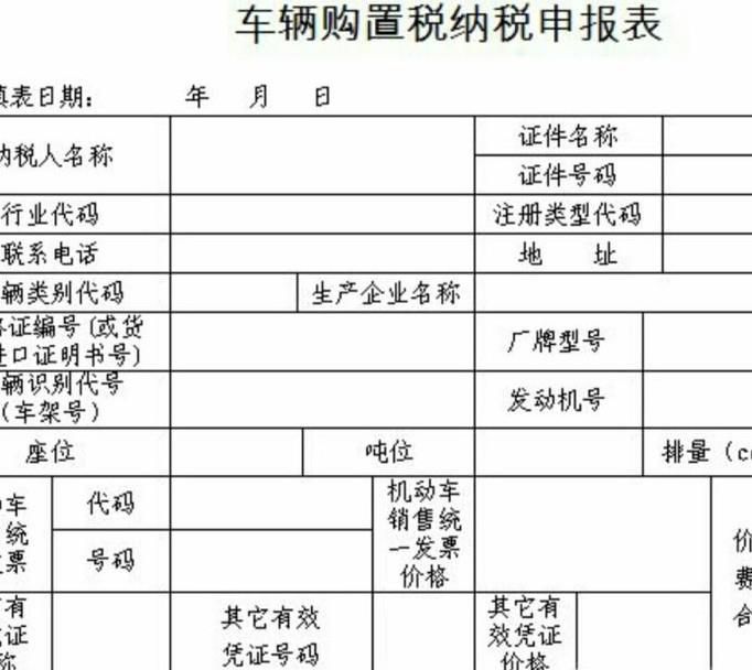 关于缴纳车辆购置税所需准备的资料问题