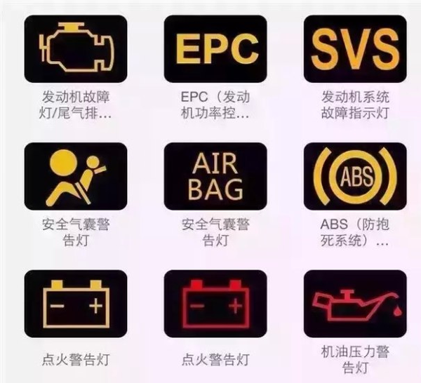 现代悦纳故障灯大全，悦纳故障灯图解