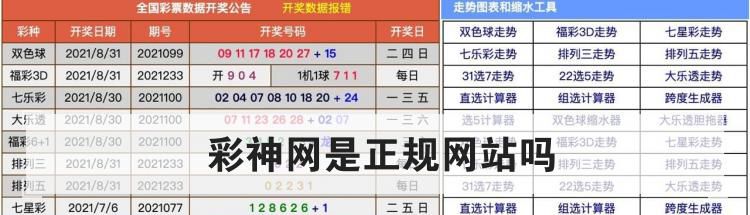 彩神网是正规网站吗