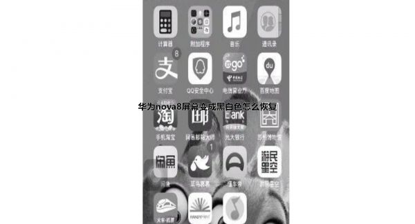 华为nova8屏幕变成黑白色怎么恢复