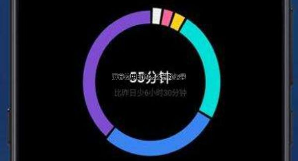 屏幕使用时间怎么删除记录