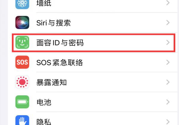 苹果下载软件人脸识别怎么设置