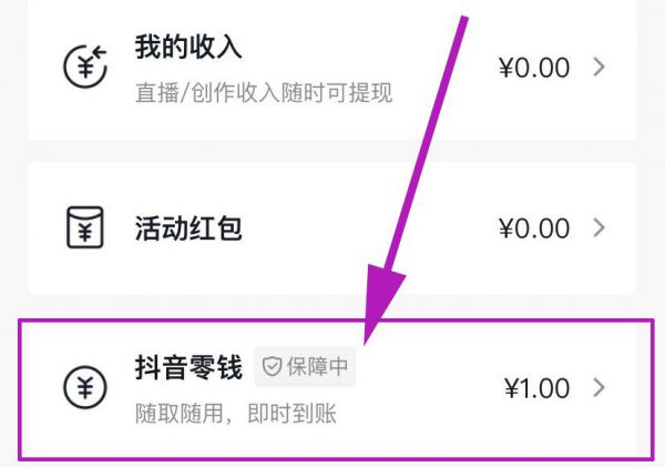 运费险退到抖音零钱怎么提现
