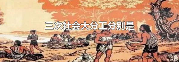 三次社会大分工分别是
