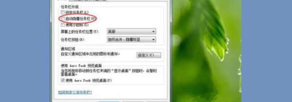 电脑底部显示栏被隐藏了怎么还原