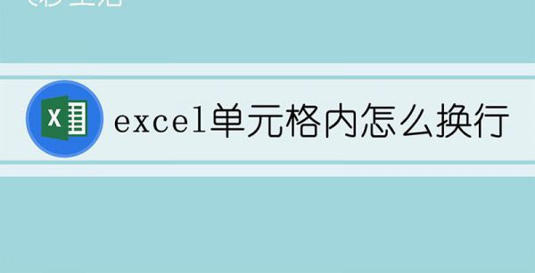 excel单元格内怎么换行